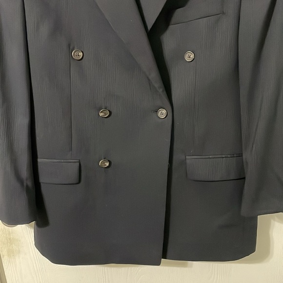 Ralph Lauren NWOT Dillard’s Men’s Wool Navy Pin Stripe Suit Coat Size 40R - Picture 2 of 10